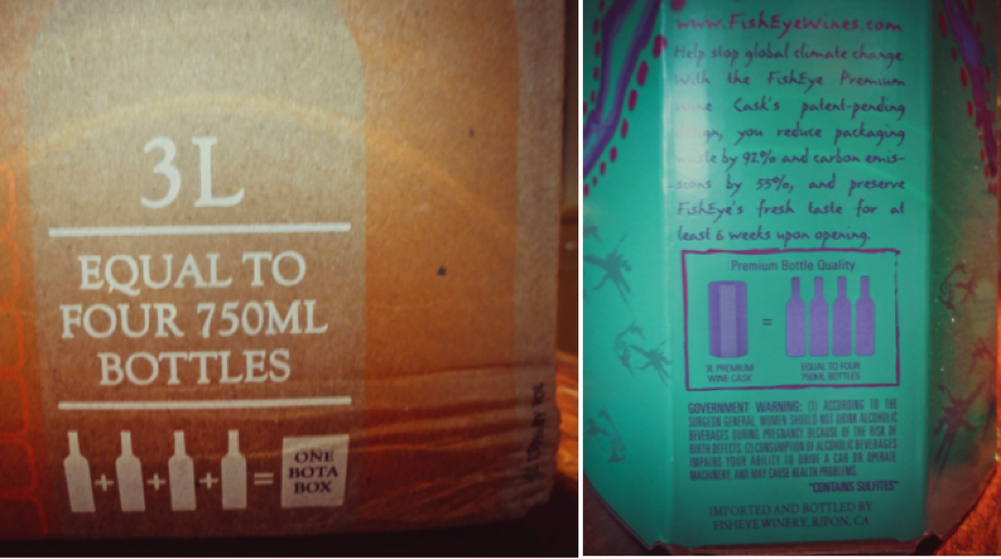 Earth day box wine pinot grigio-100