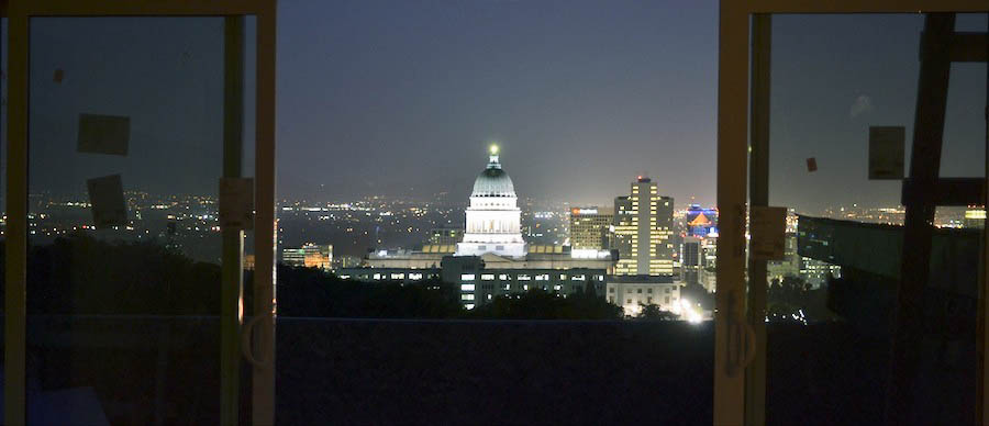 Columbus Court Modern Home Development | Nighttime Views