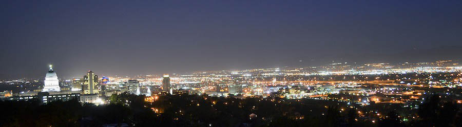 Columbus Court Modern Home Development | Nighttime Views