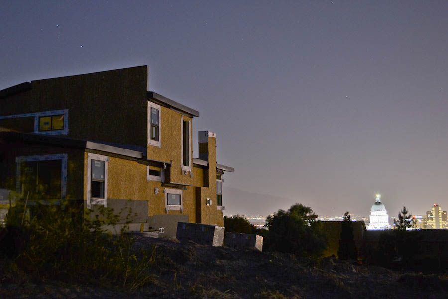 Columbus Court Modern Home Development | Nighttime Views