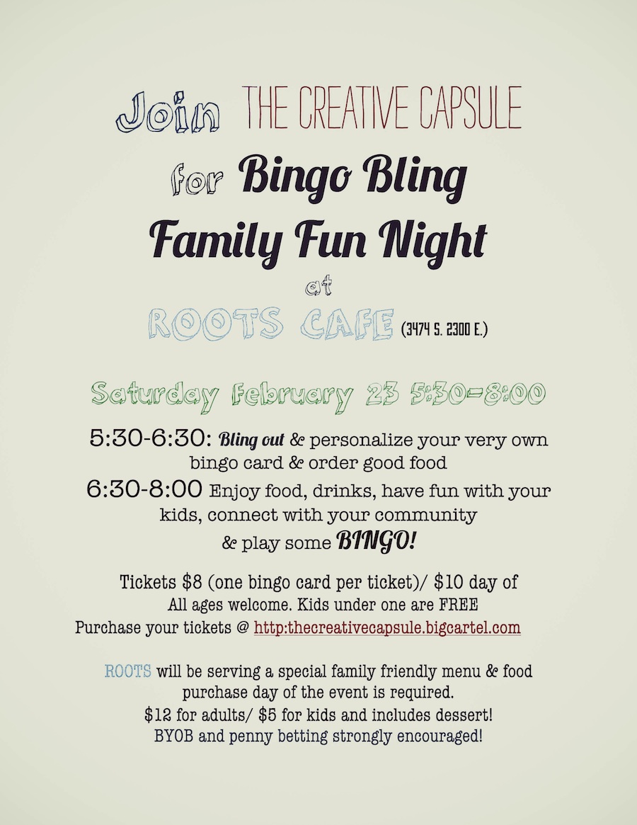 bingo night flyer with color